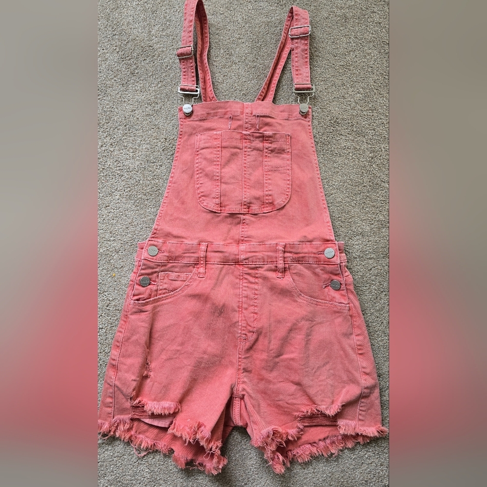 Trendy Pink Denim Overalls for Women
